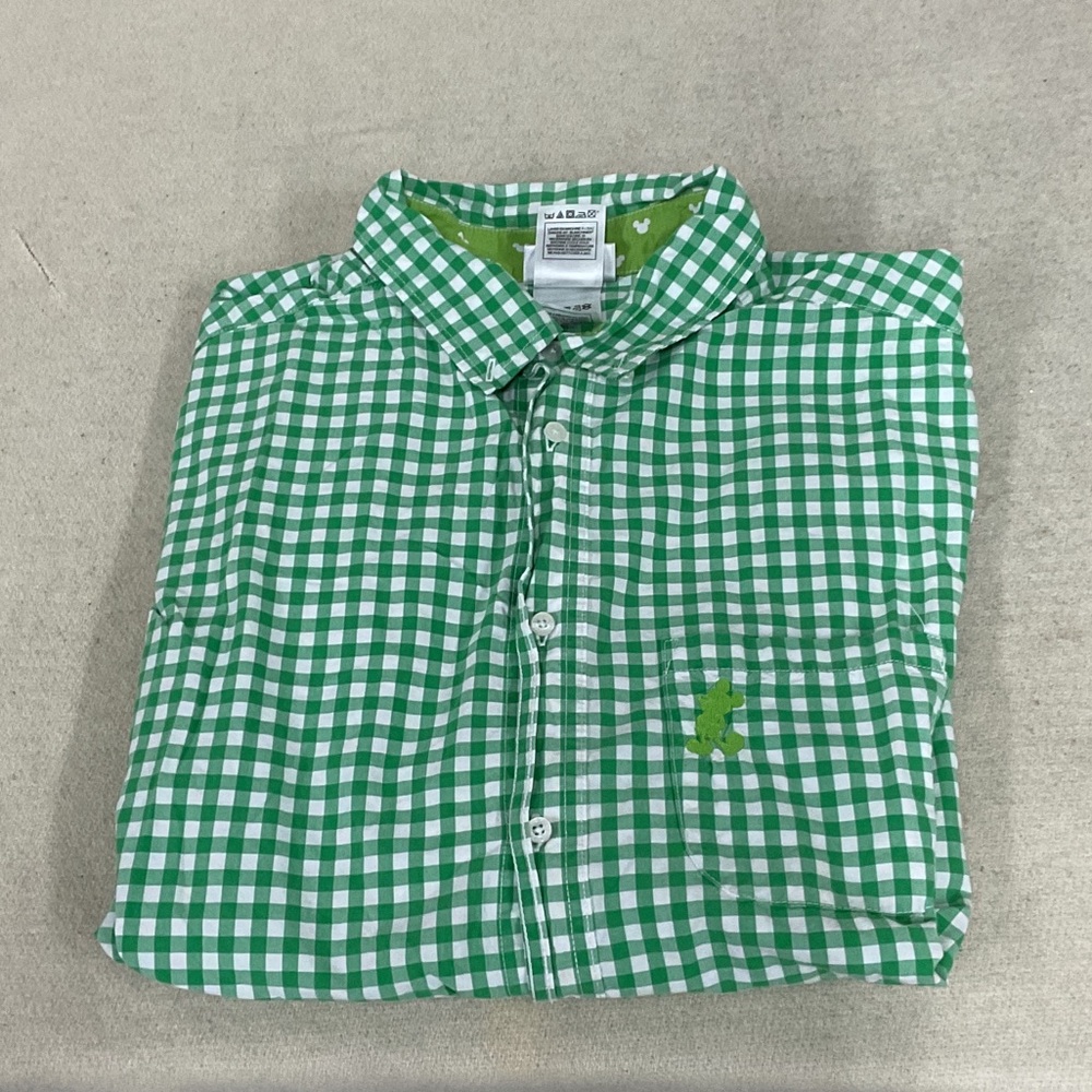 EUC Mens long sleeve button down Disney parks shirt